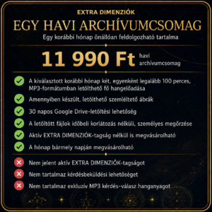 Extra dimenziók archívum - 1 csomag